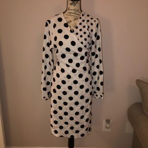 Unique 21 Hero polka dot long sleeve wrap dress Size 12